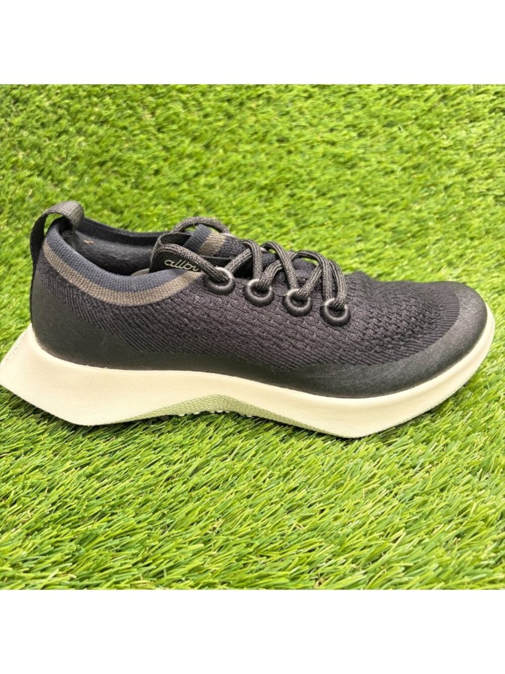 Allbirds Tree Dasher 2 Womens Size 8 Black White Athletic Running Shoes Sneakers